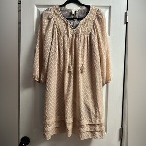 Anthropologie One September Boho Style Dress With Tassels Size Small